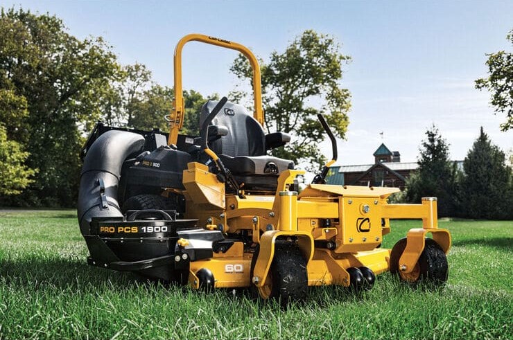 A 2025 Cub Cadet® Commercial Zero-Turn Mowers PRO Z 960 L mower parked in Greenville, NY, showcasing its sleek design and robust features.